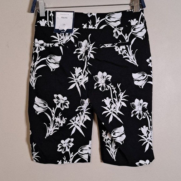 Charter Club Floral-Print Pull-On Shorts XS - Picture 6 of 11